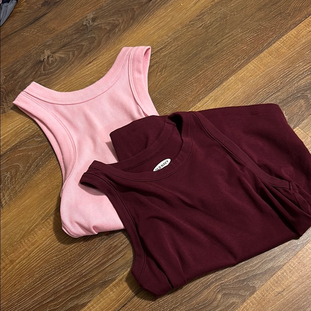 Old Navy Pink Crop Tank Top
